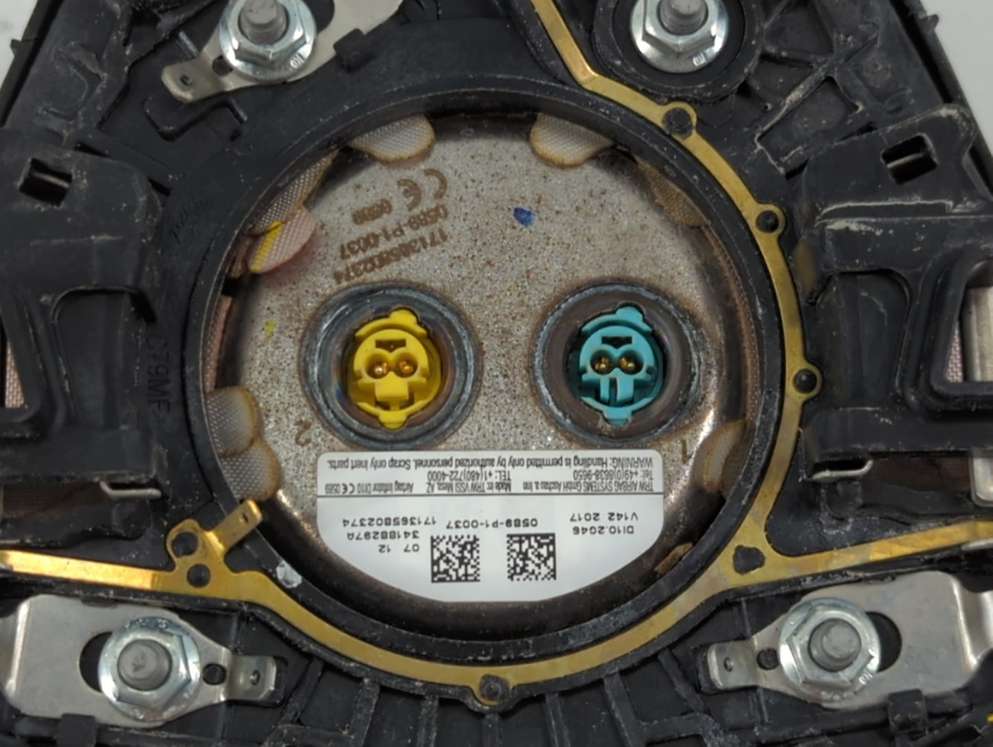 2016-2018 Ford Focus Air Bag Driver Left Steering Wheel Mounted P/N:34188297A Fits Fits 2016 2017 2018 OEM Used Auto Parts -