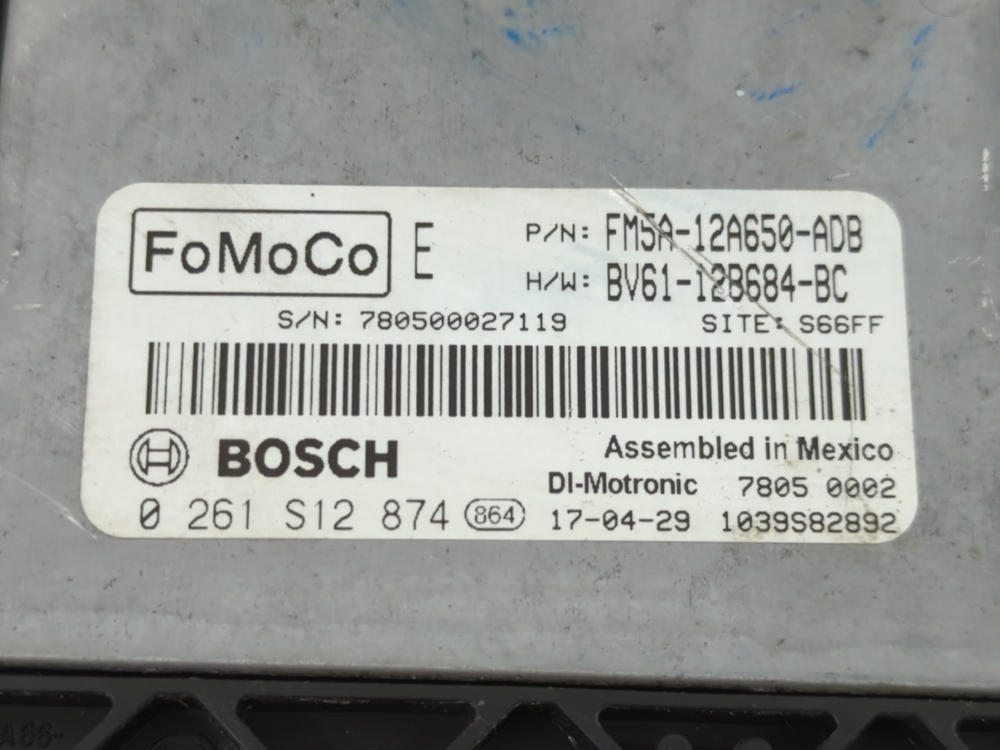 2013-2018 Ford Focus PCM Engine Control Computer ECU ECM PCU OEM P/N:BV61-12B684-BC FM5A-12A650-ADB Fits OEM Used Auto Parts