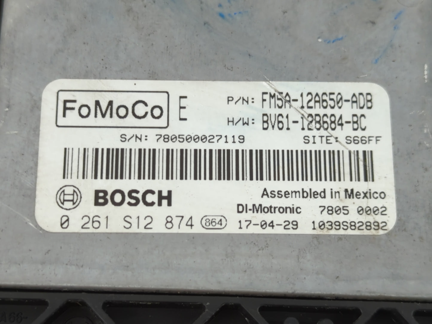 2013-2018 Ford Focus PCM Engine Control Computer ECU ECM PCU OEM P/N:BV61-12B684-BC FM5A-12A650-ADB Fits OEM Used Auto Parts