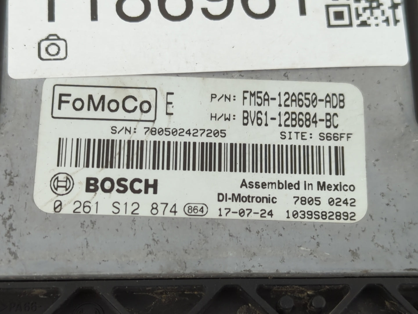 2013-2018 Ford Focus PCM Engine Control Computer ECU ECM PCU OEM P/N:FM5A-12A650-ADB Fits Fits 2013 2014 2015 2016 2017 2018