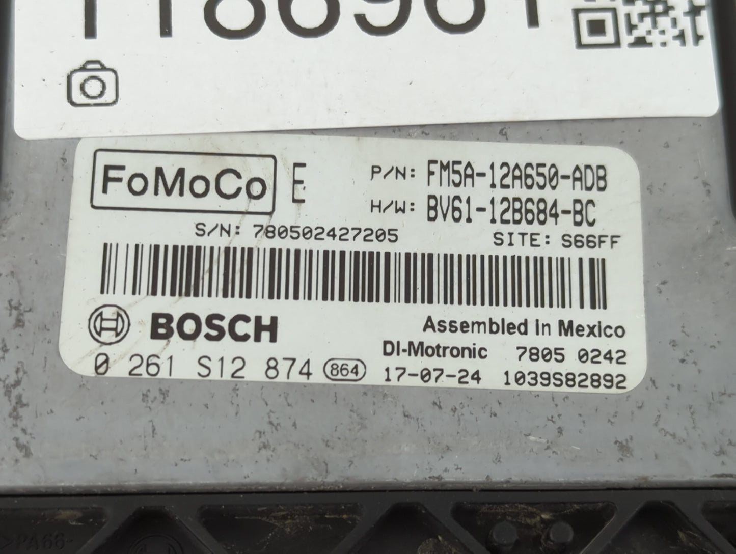2013-2018 Ford Focus PCM Engine Control Computer ECU ECM PCU OEM P/N:FM5A-12A650-ADB Fits Fits 2013 2014 2015 2016 2017 2018