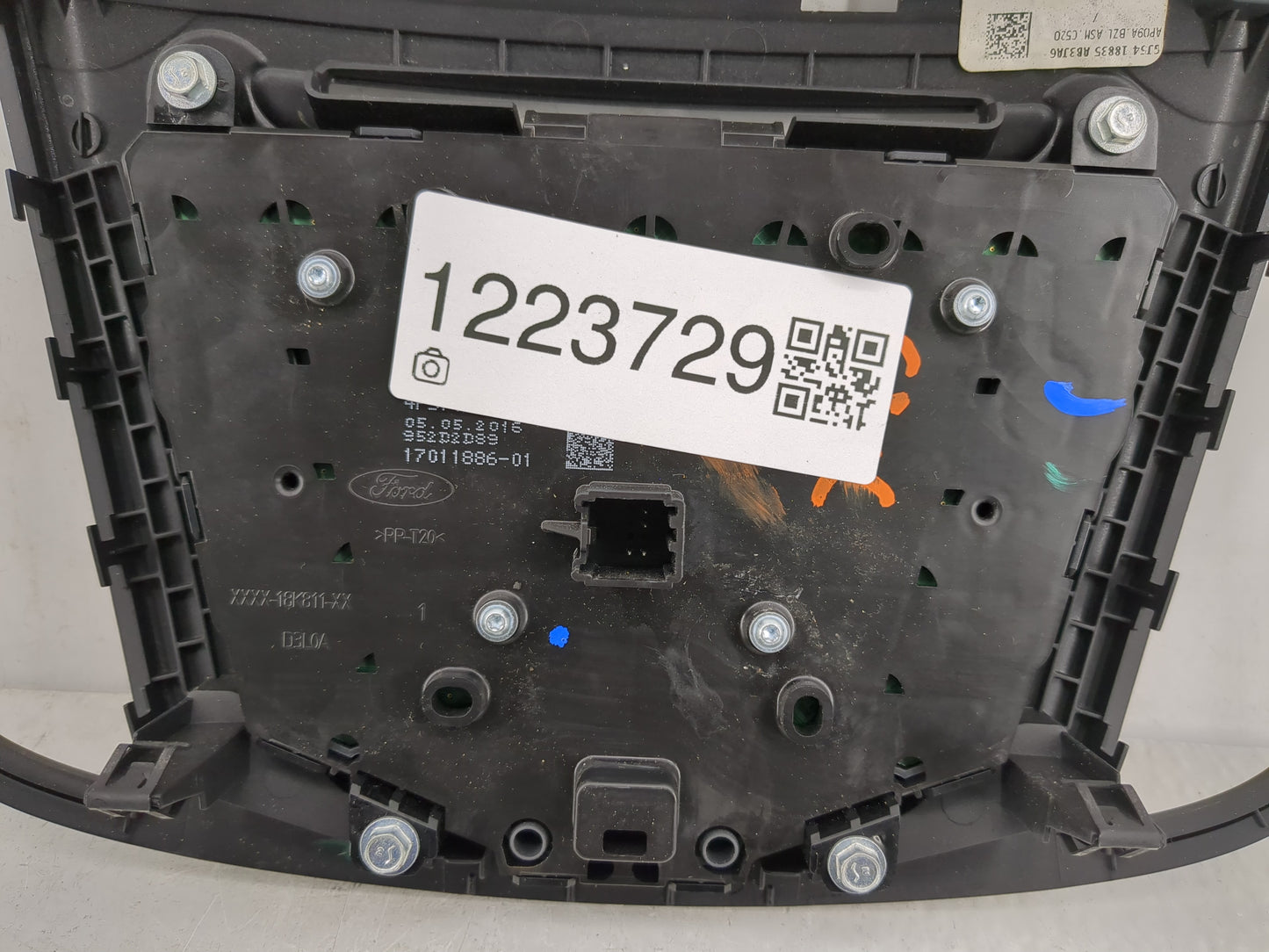 2015-2018 Ford Focus Radio AM FM Cd Player Receiver Replacement P/N:17011886-01 F1ET18K811KD Fits Fits 2015 2016 2017 2018 2
