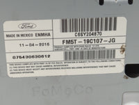 2017-2018 Ford Focus Radio AM FM Cd Player Receiver Replacement P/N:FM5T-19C107-JG Fits Fits 2017 2018 OEM Used Auto Parts -