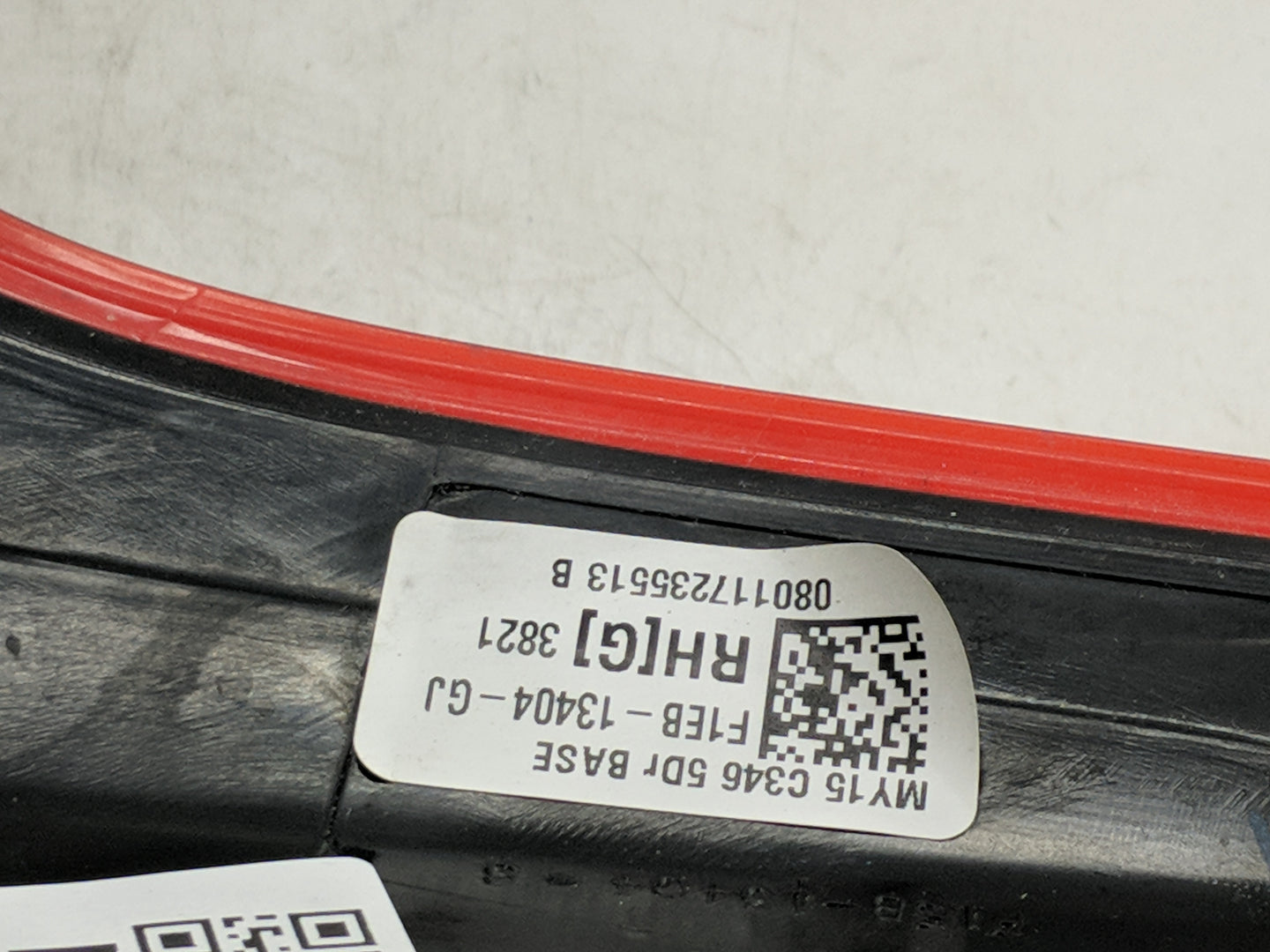 2015-2018 Ford Focus Tail Light Assembly Passenger Right OEM P/N:F1EB-13404-GJ Fits Fits 2015 2016 2017 2018 OEM Used Auto P