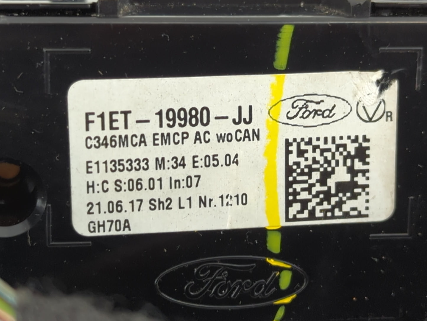 2015-2018 Ford Focus Climate Control Module Temperature AC/Heater Replacement P/N:F1ET-19980-JJ Fits Fits 2015 2016 2017 201
