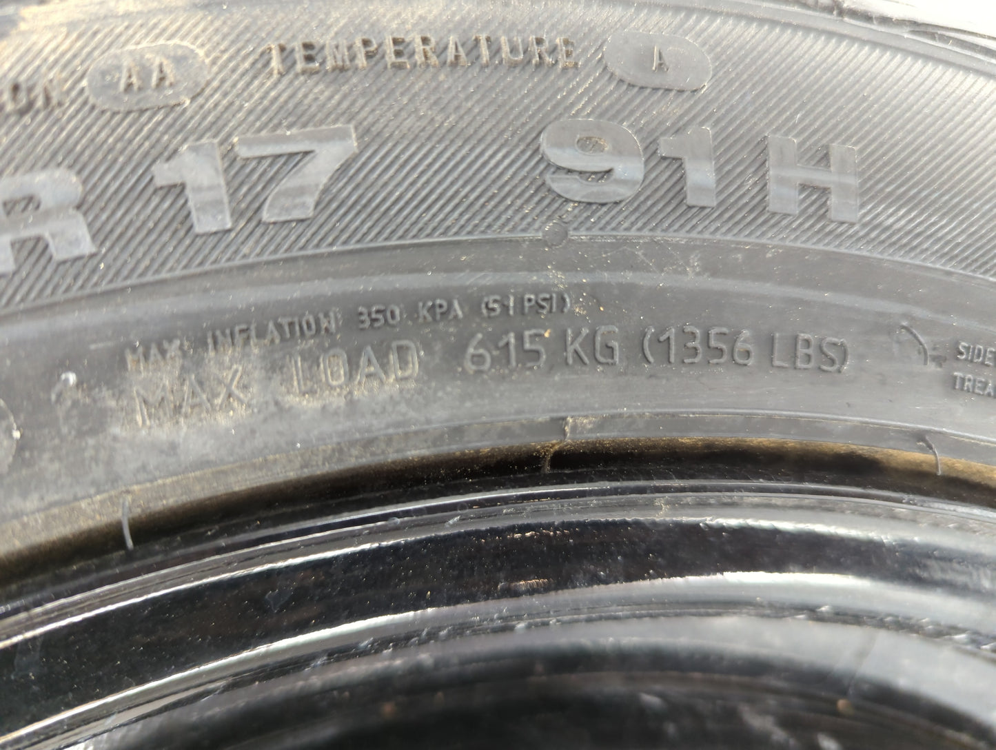 2013-2018 Ford Focus Spare Donut Tire Wheel Rim Oem - Oemusedautoparts1.com