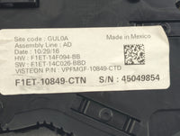 2016-2018 Ford Focus Instrument Cluster Speedometer Gauges P/N:F1ET-10849-CTN Fits Fits 2016 2017 2018 OEM Used Auto Parts -