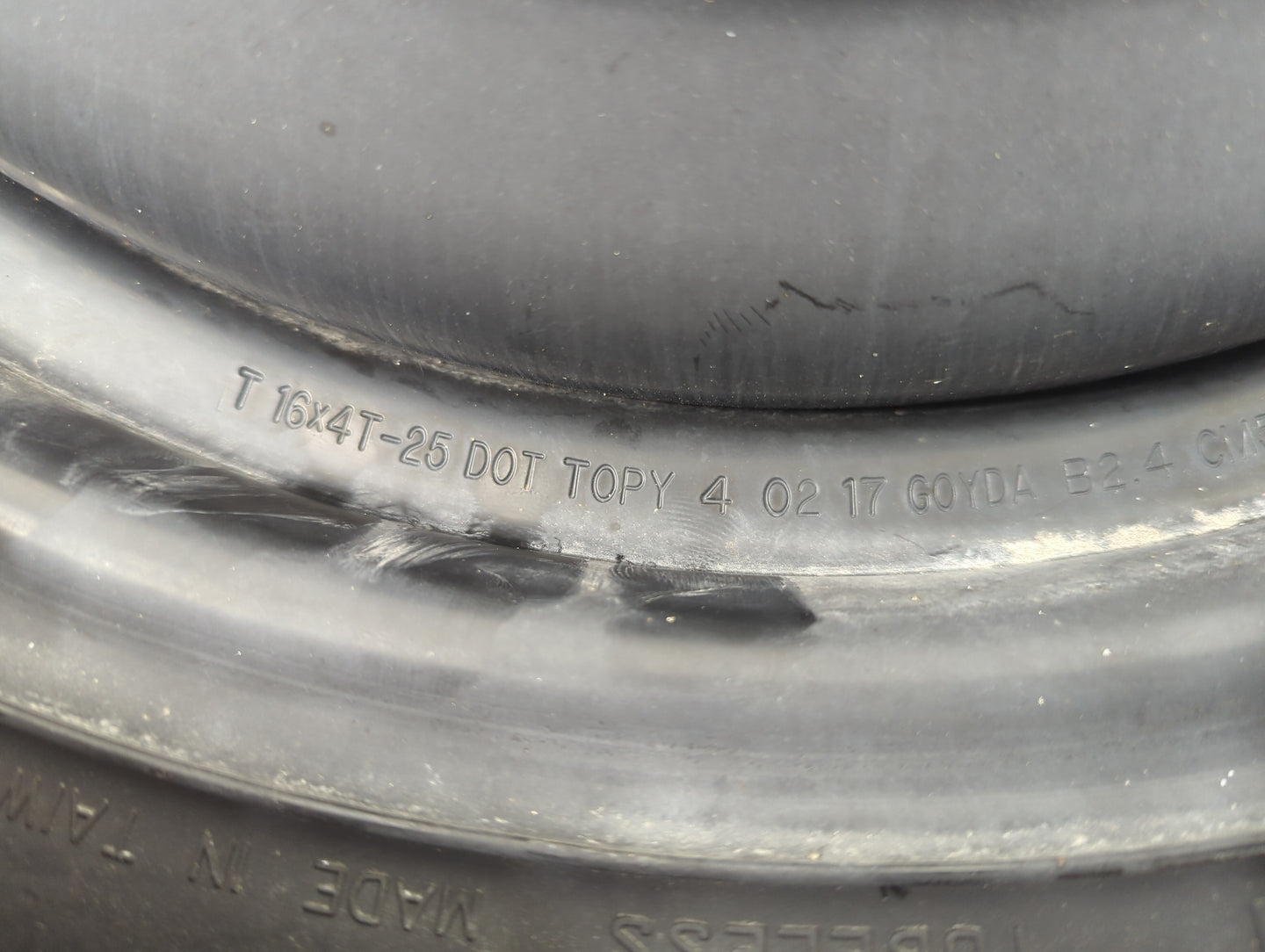 2012-2018 Ford Focus Spare Donut Tire Wheel Rim Oem 1317751 - Oemusedautoparts1.com