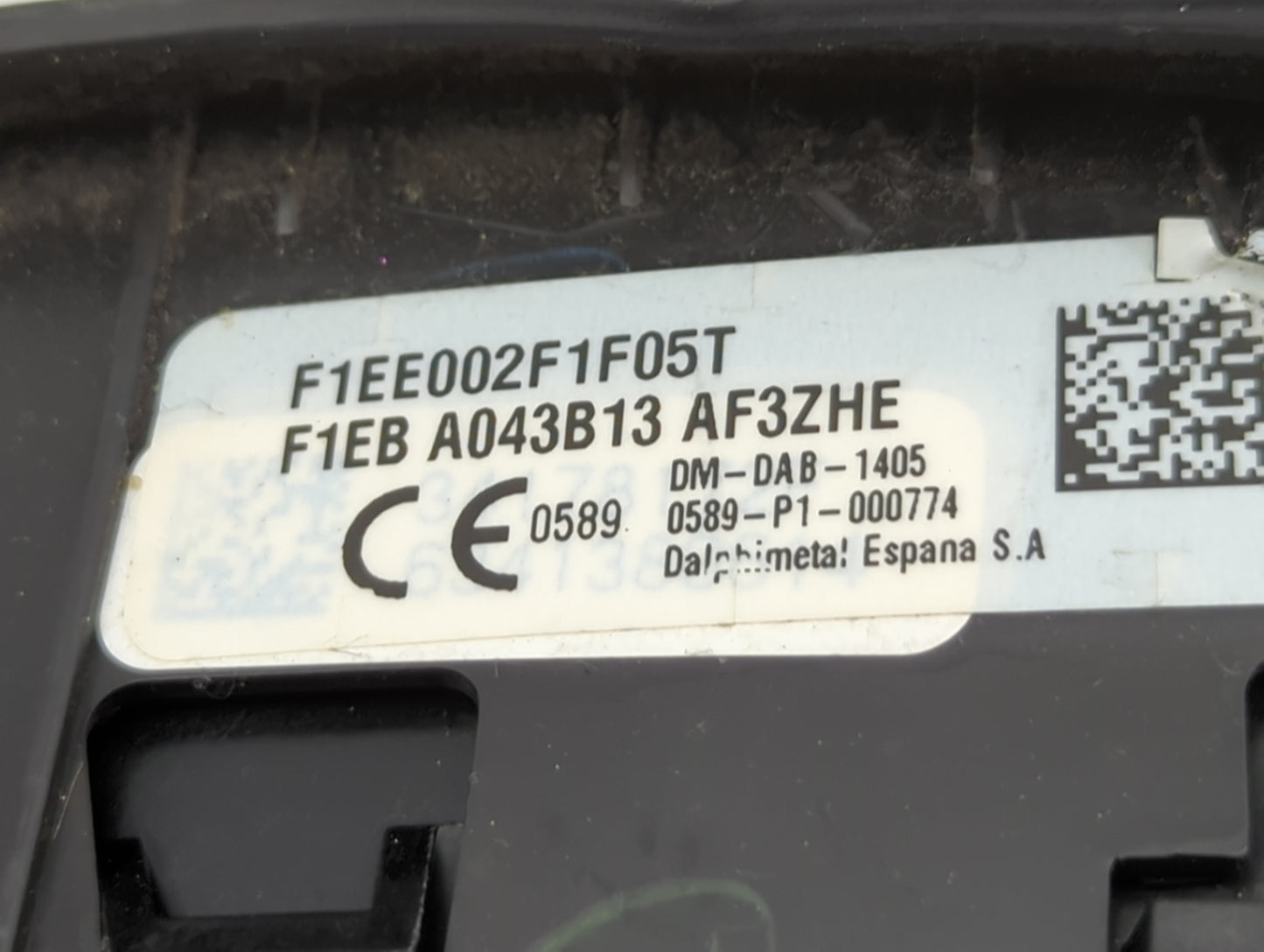 2014-2018 Ford Focus Air Bag Driver Left Steering Wheel Mounted P/N:F1EB A043B13 Fits Fits 2014 2015 2016 2017 2018 OEM Used