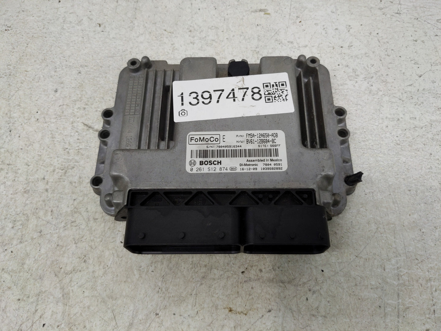 2013-2018 Ford Focus PCM Engine Control Computer ECU ECM PCU OEM P/N:FM5A-12A650-ADB 0 261 S12 874 Fits OEM Used Auto Parts 