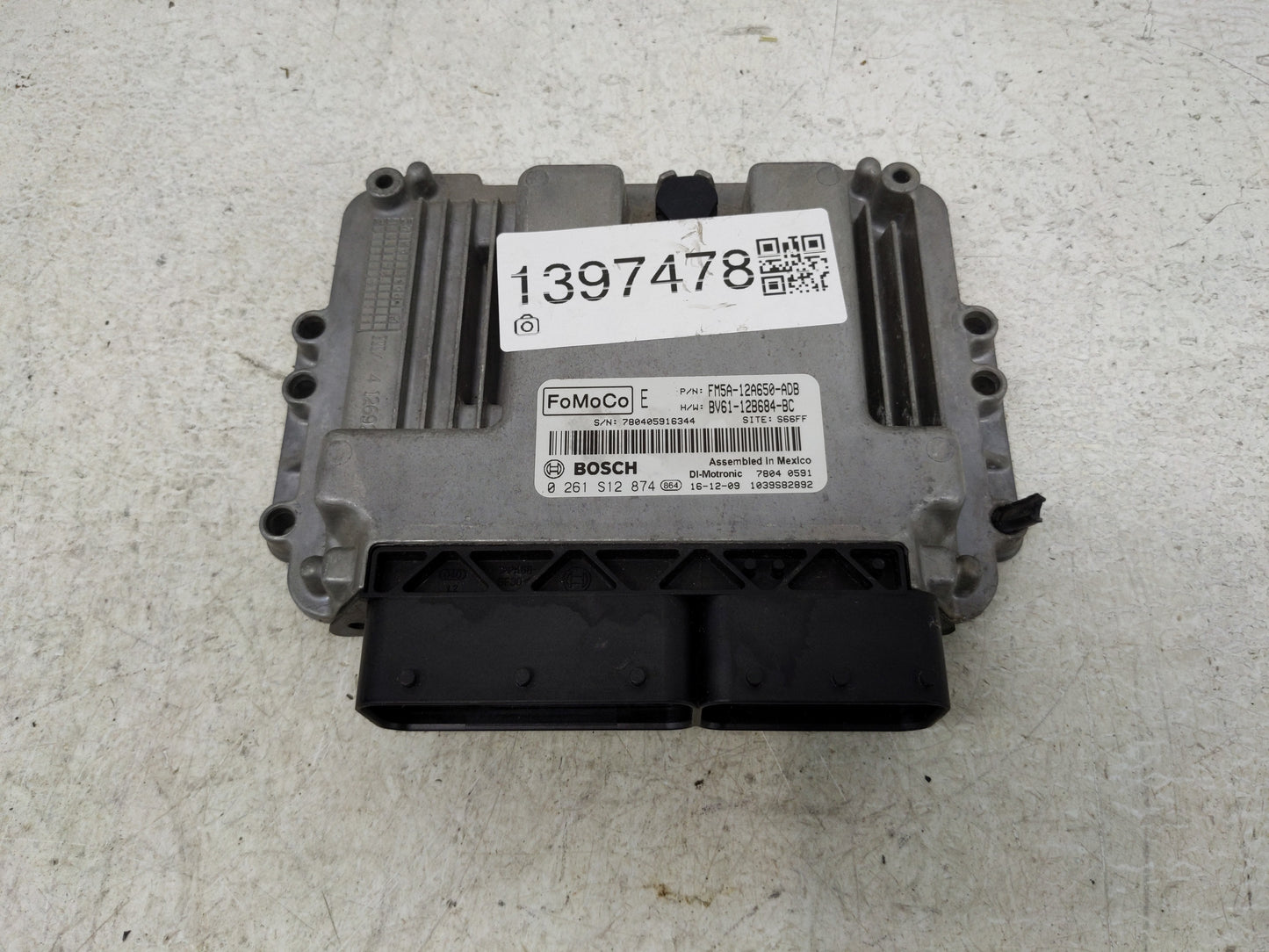2013-2018 Ford Focus PCM Engine Control Computer ECU ECM PCU OEM P/N:FM5A-12A650-ADB 0 261 S12 874 Fits OEM Used Auto Parts 