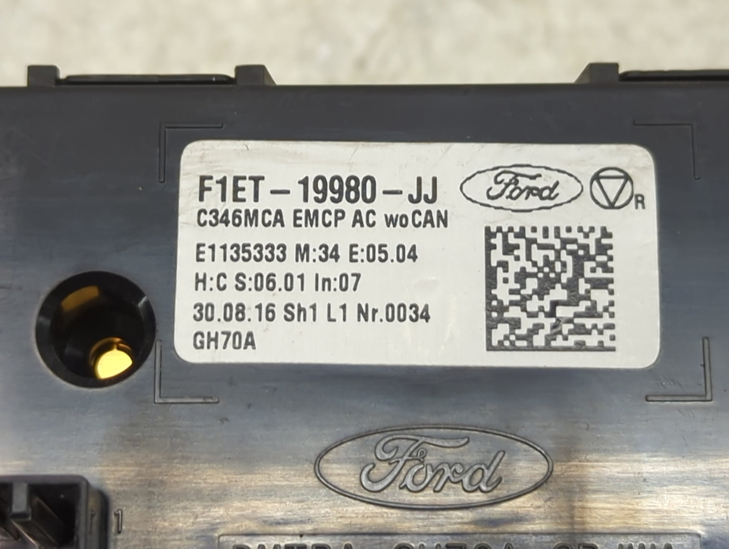 2015-2018 Ford Focus Climate Control Module Temperature AC/Heater Replacement P/N:F1ET-19980-JJ Fits Fits 2015 2016 2017 201