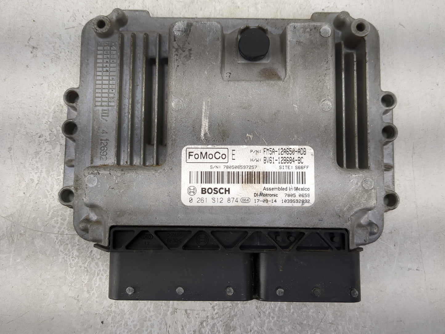 2013-2018 Ford Focus PCM Engine Control Computer ECU ECM PCU OEM P/N:FM5A-12A650-ADB BV61-12B684-BC Fits OEM Used Auto Parts