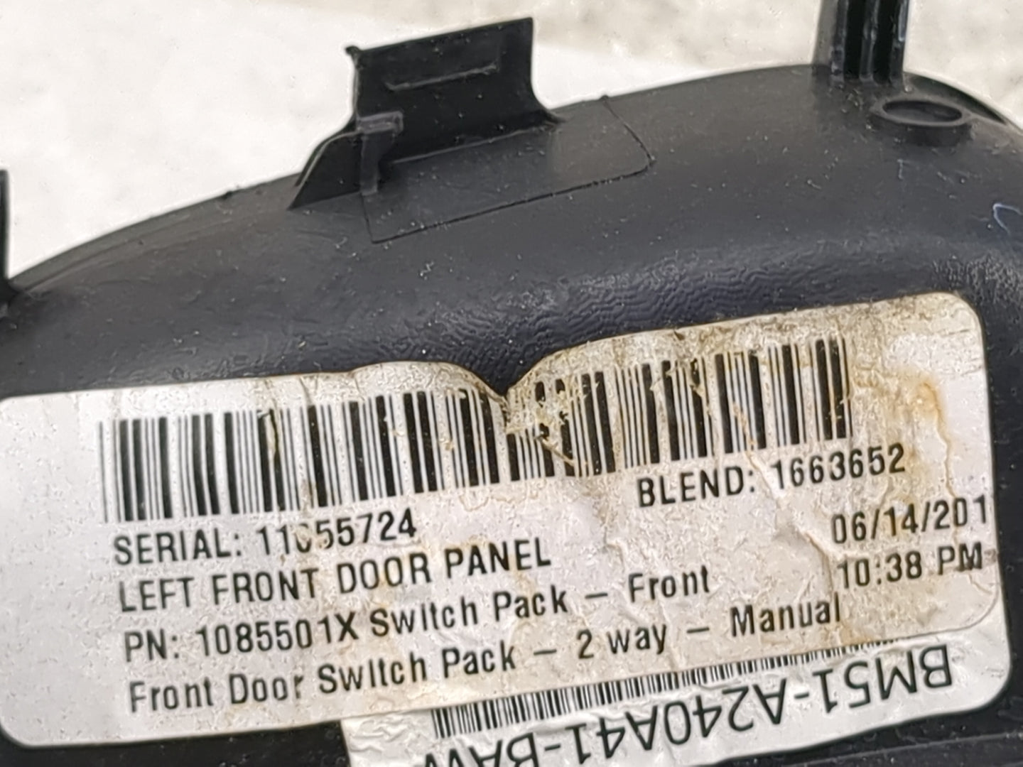 2012-2018 Ford Focus Master Power Window Switch Replacement Driver Side Left P/N:BM51-A240A41-BAW 1085501X Fits OEM Used Aut