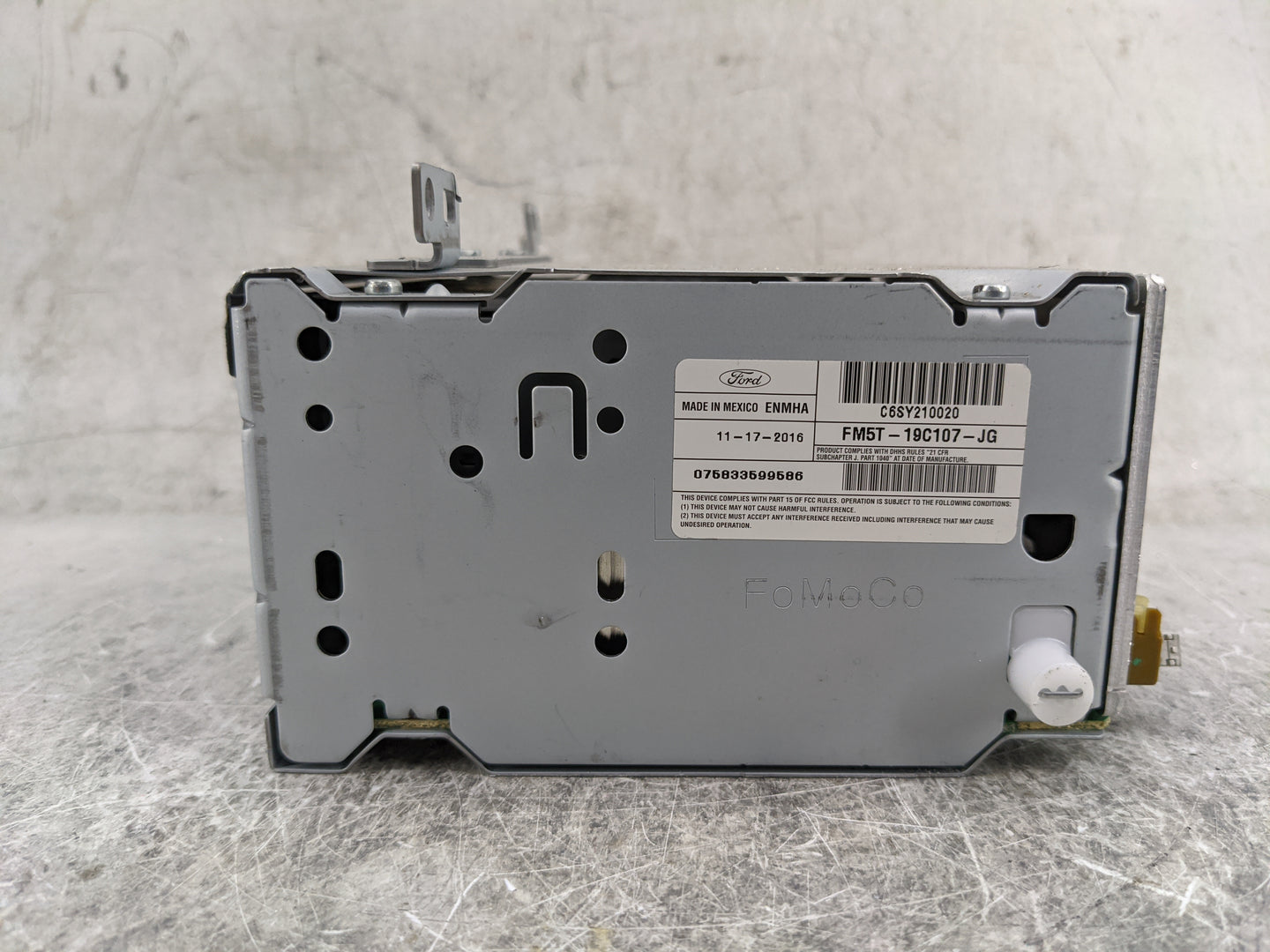 2017-2018 Ford Focus Radio AM FM Cd Player Receiver Replacement P/N:FM5T-19C107-JG C6SY210020 Fits Fits 2017 2018 OEM Used A