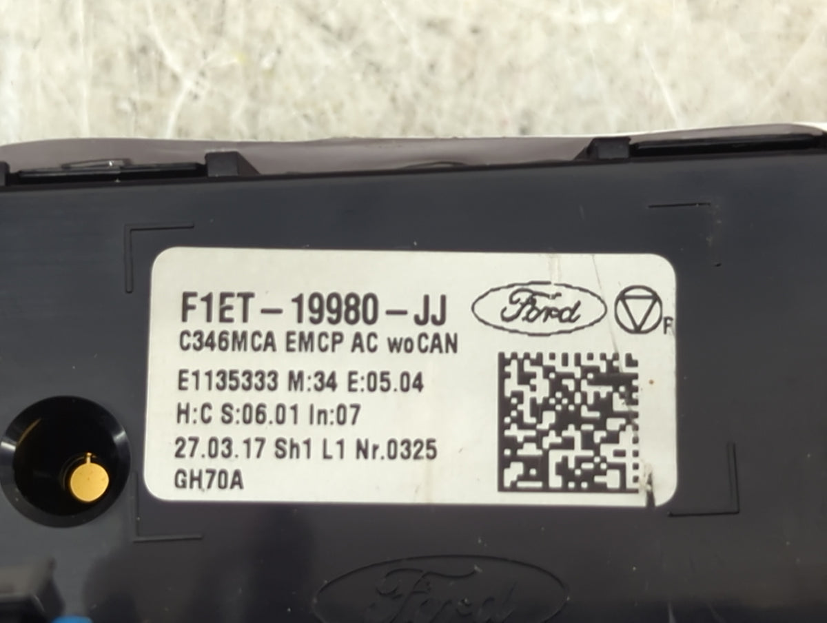 2015-2018 Ford Focus Climate Control Module Temperature AC/Heater Replacement P/N:F1ET-19980-JJ F1ET 19549 Fits OEM Used Aut