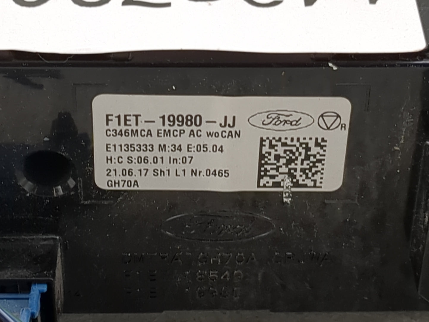 2015-2018 Ford Focus Climate Control Module Temperature AC/Heater Replacement P/N:F1ET-19980-JJ Fits Fits 2015 2016 2017 201