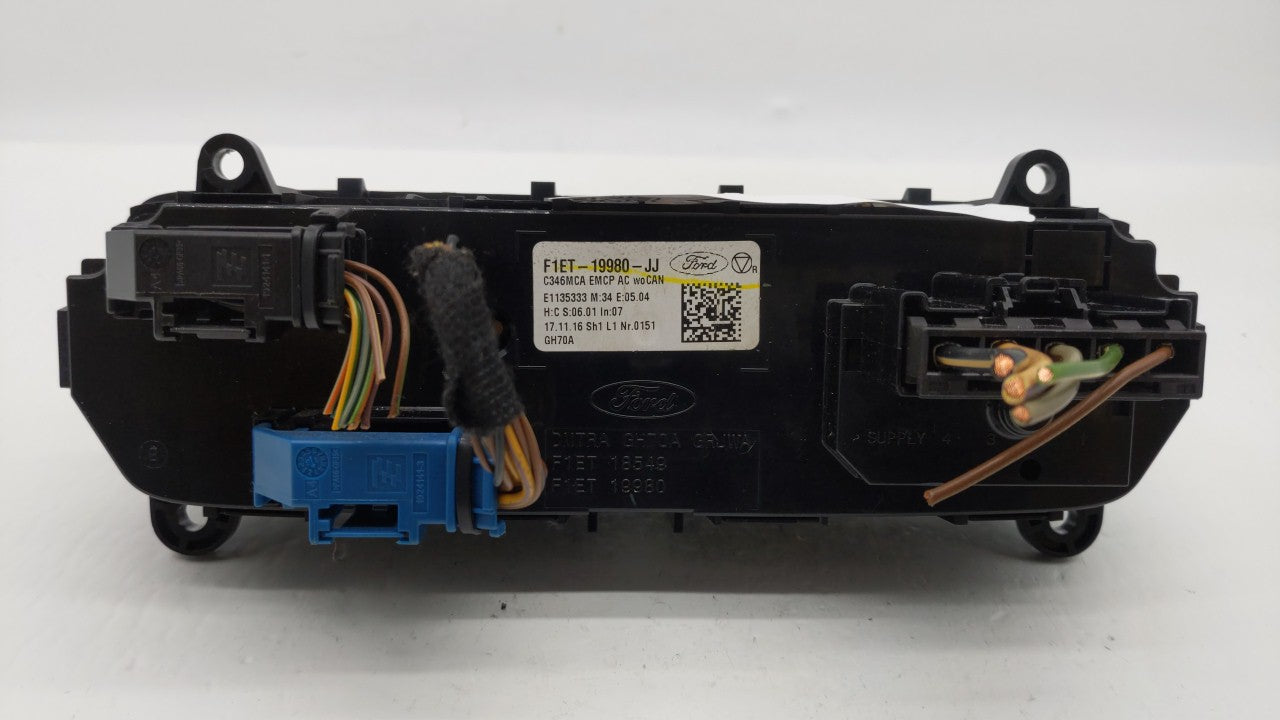 2015-2018 Ford Focus Climate Control Module Temperature AC/Heater Replacement P/N:F1ET-19980-LJ F1ET-19980-JF Fits OEM Used 