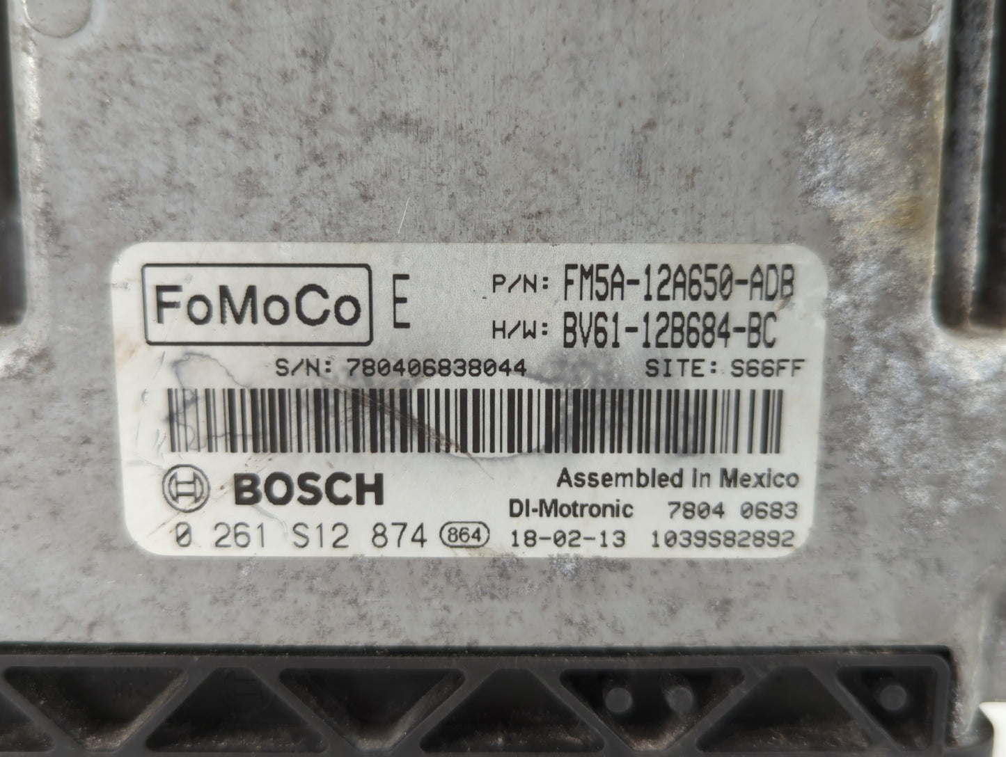 2013-2018 Ford Focus PCM Engine Control Computer ECU ECM PCU OEM P/N:FM5A-12A650-ADB EM5A-12A650-ACB Fits OEM Used Auto Part