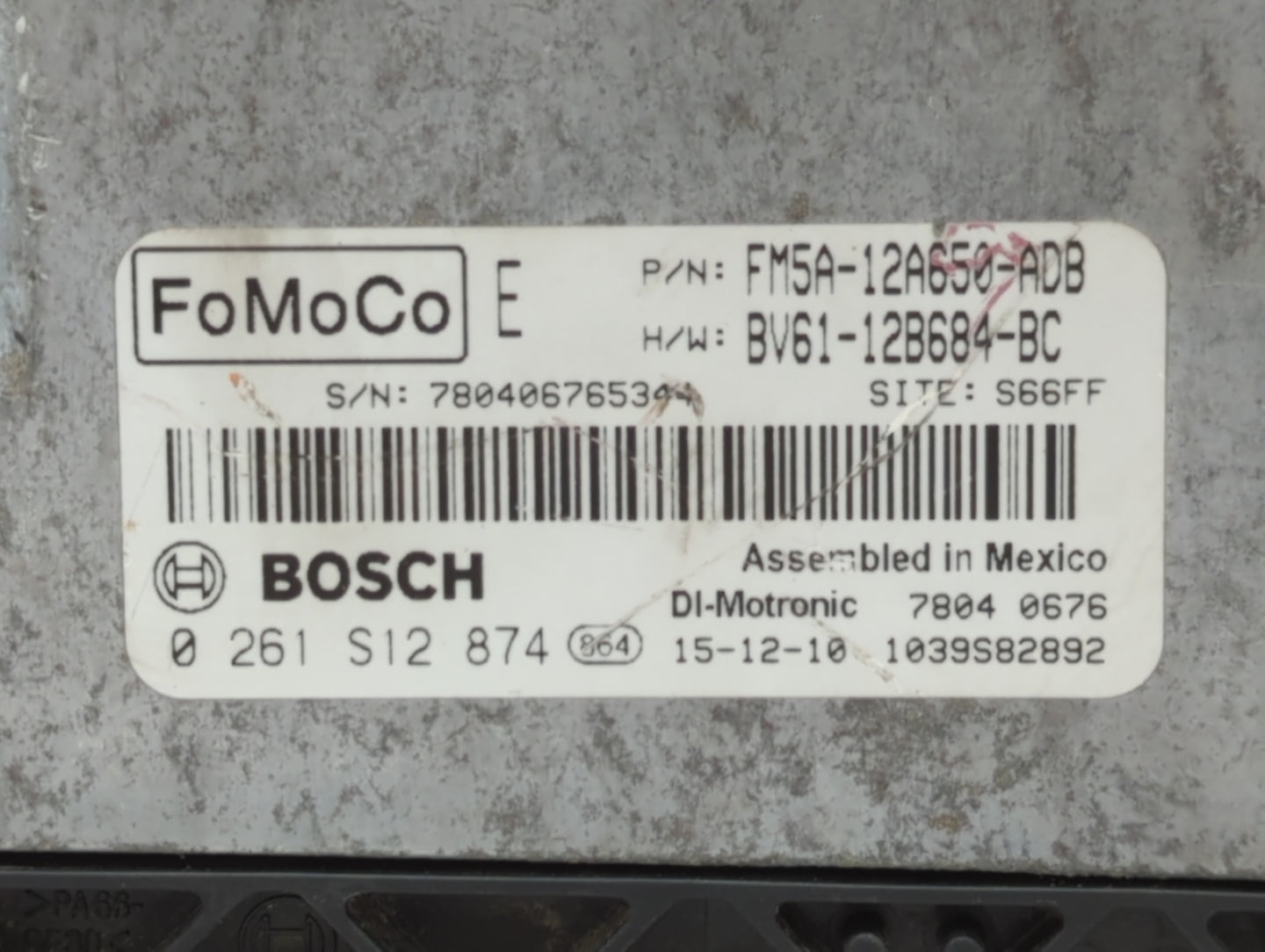 2013-2018 Ford Focus PCM Engine Control Computer ECU ECM PCU OEM P/N:FM5A-12A650-ADB EM5A-12A650-ACB Fits OEM Used Auto Part