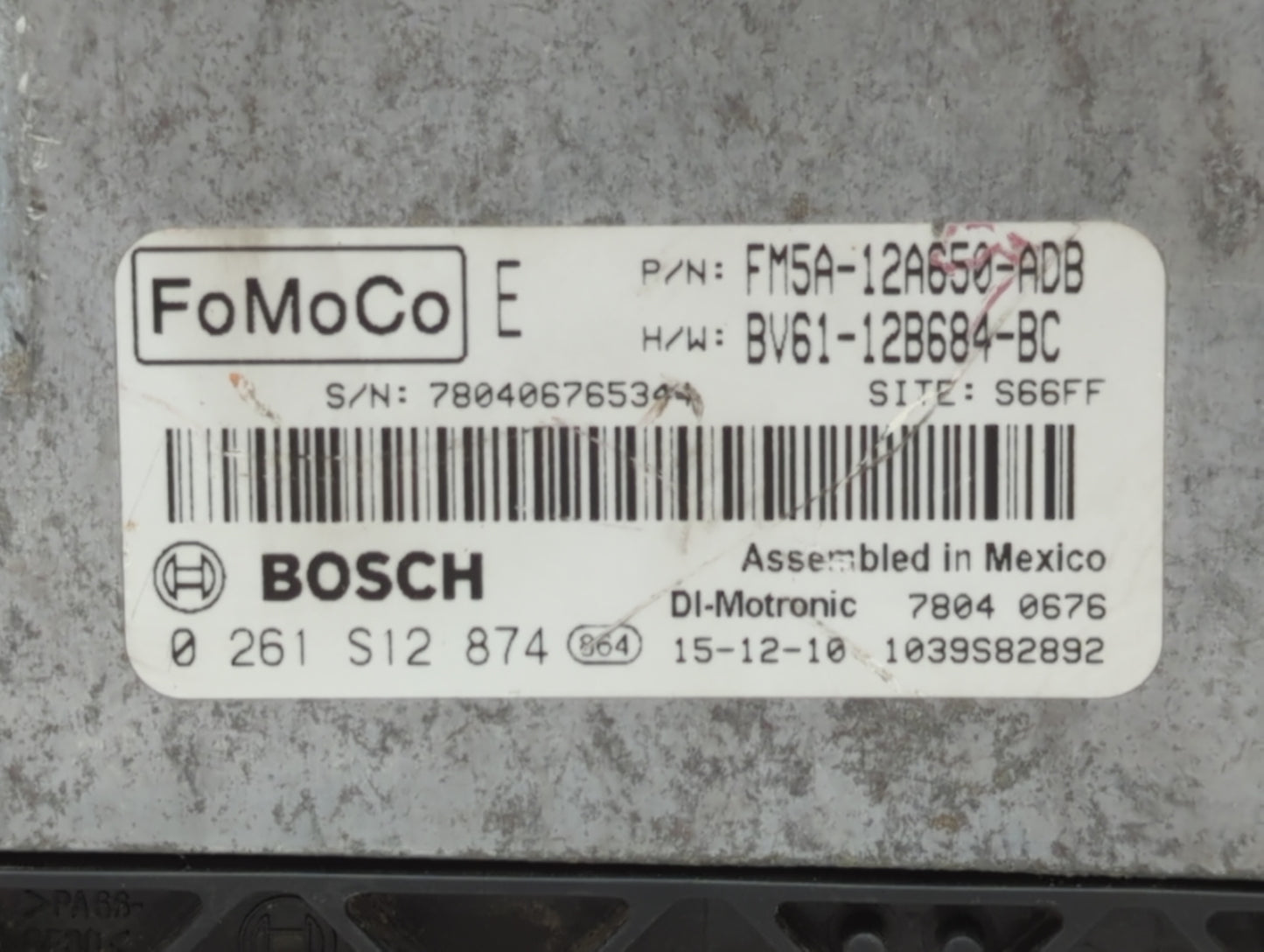 2013-2018 Ford Focus PCM Engine Control Computer ECU ECM PCU OEM P/N:FM5A-12A650-ADB EM5A-12A650-ACB Fits OEM Used Auto Part