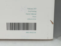 2017 Ford Focus Owners Manual Book Guide OEM Used Auto Parts - Oemusedautoparts1.com