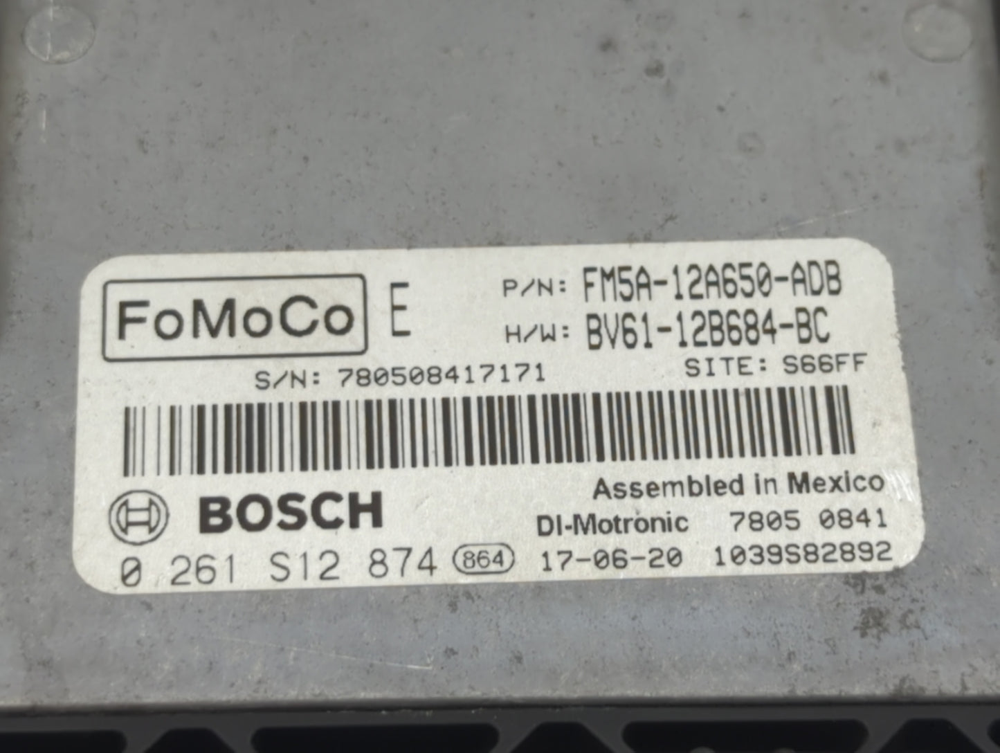 2013-2018 Ford Focus PCM Engine Control Computer ECU ECM PCU OEM P/N:FM5A-12A650-ADB EM5A-12A650-ACB Fits OEM Used Auto Part