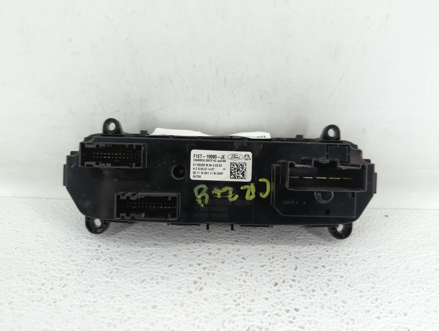 2015-2018 Ford Focus Climate Control Module Temperature AC/Heater Replacement P/N:F1ET-19980-JG F1ET-19980-JJ Fits OEM Used 
