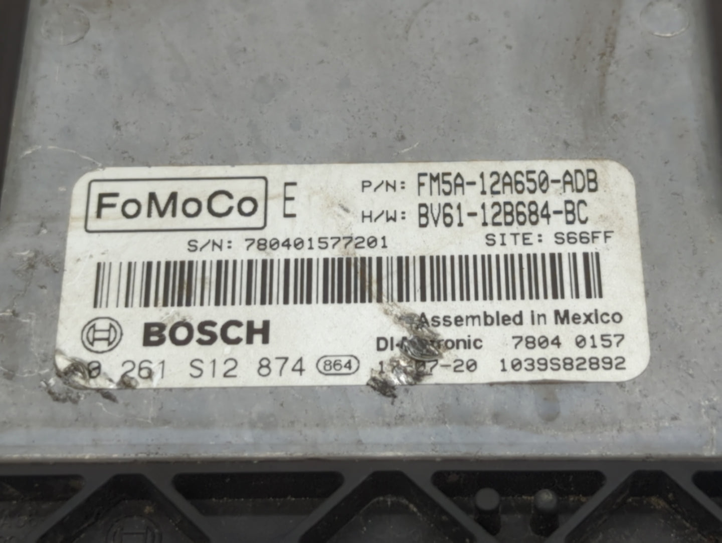 2013-2018 Ford Focus PCM Engine Control Computer ECU ECM PCU OEM P/N:FM5A-12A650-ADB EM5A-12A650-ACB Fits OEM Used Auto Part