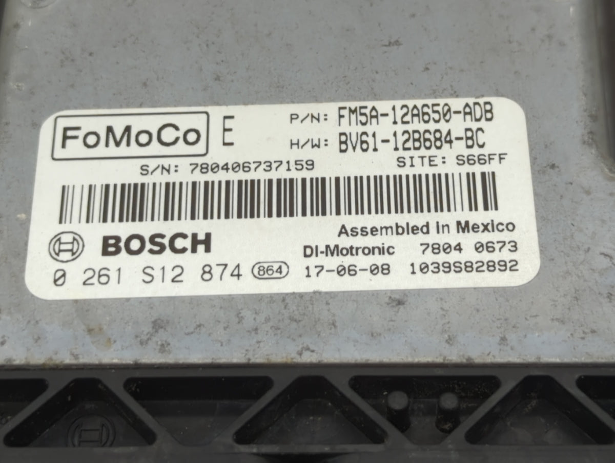 2013-2018 Ford Focus PCM Engine Control Computer ECU ECM PCU OEM P/N:FM5A-12A650-ADB EM5A-12A650-ACB OEM Used Auto Parts - O