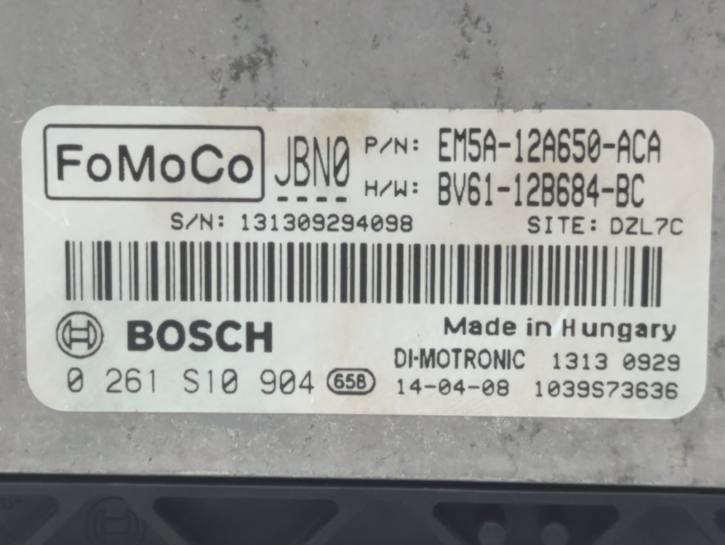 2013-2018 Ford Focus PCM Engine Control Computer ECU ECM PCU OEM P/N:EV61-12B684-BC EM5A-12A650-ACA Fits OEM Used Auto Parts