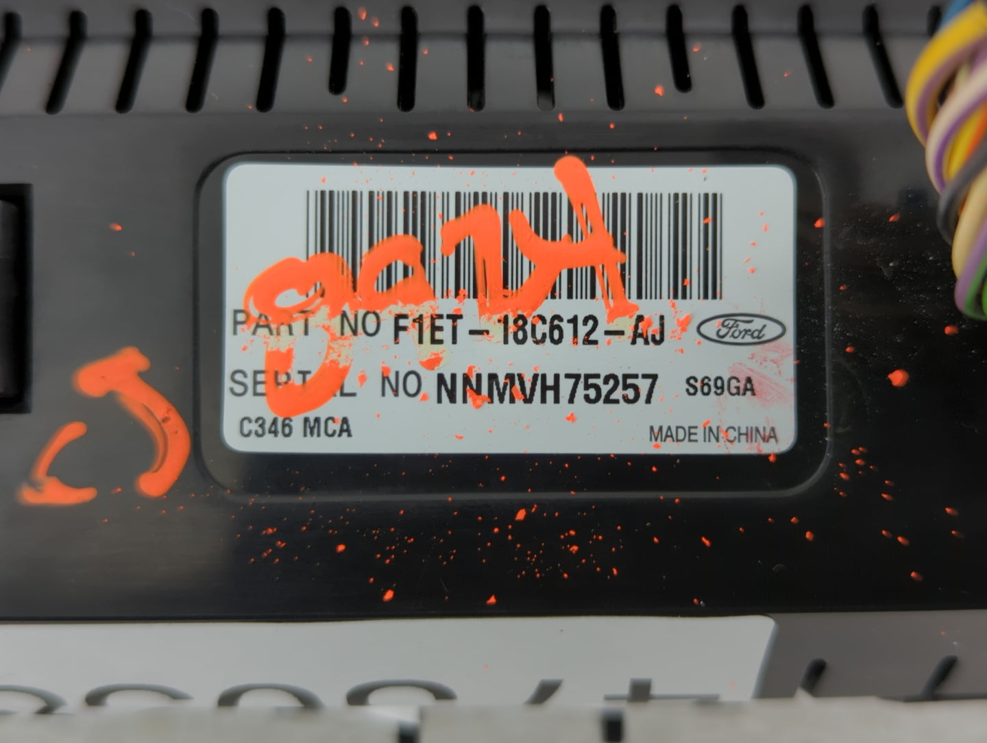 2015-2018 Ford Focus Climate Control Module Temperature AC/Heater Replacement P/N:F1ET-18C612-AJ J1ET18K811KA Fits OEM Used 