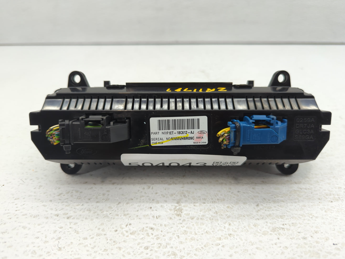 2015-2018 Ford Focus Climate Control Module Temperature AC/Heater Replacement P/N:F1ET-18C612-AJ Fits Fits 2015 2016 2017 20
