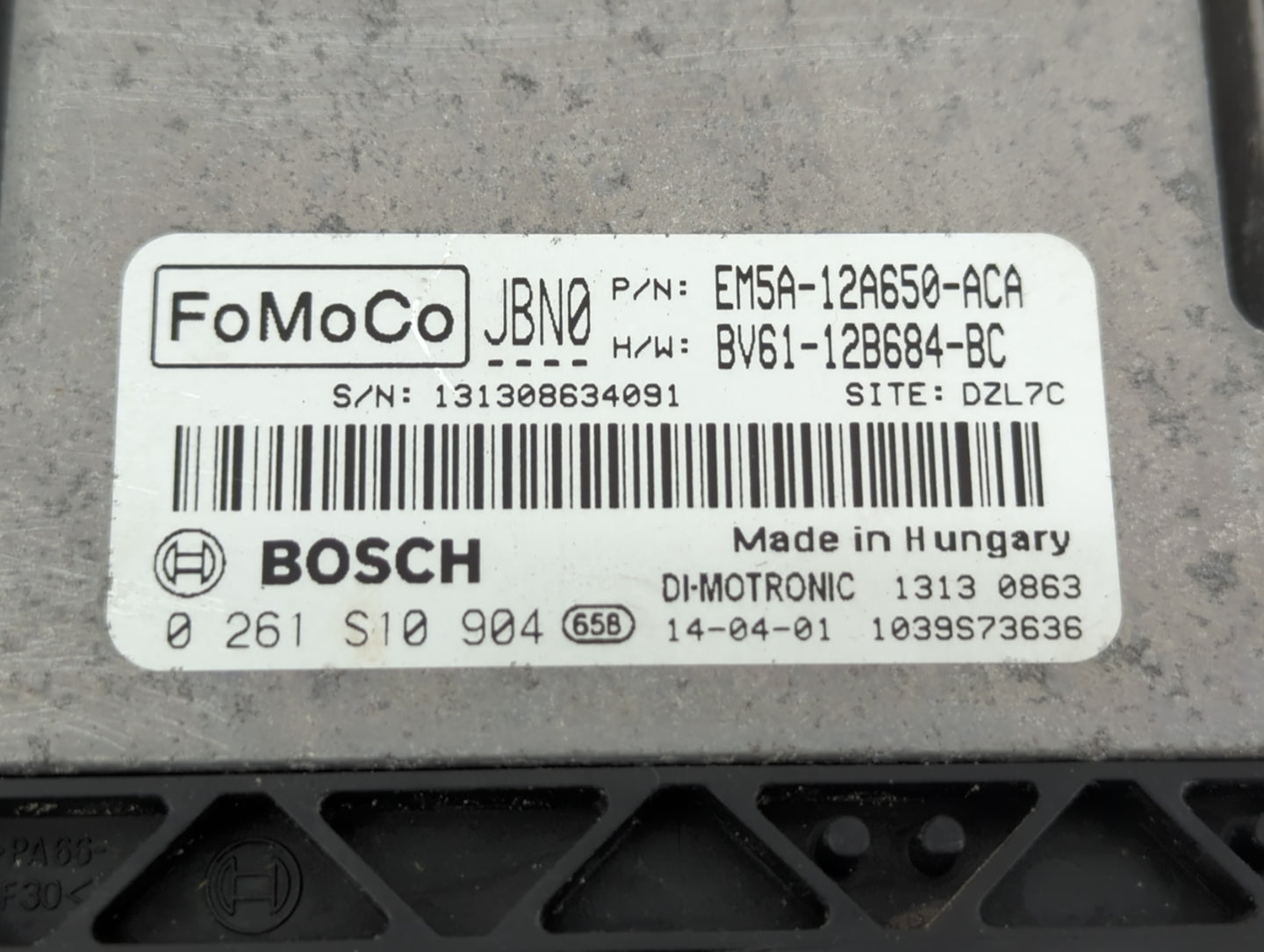 2013-2018 Ford Focus PCM Engine Control Computer ECU ECM PCU OEM P/N:EM5A-12A650-ACA BV61-12B684-BC Fits OEM Used Auto Parts