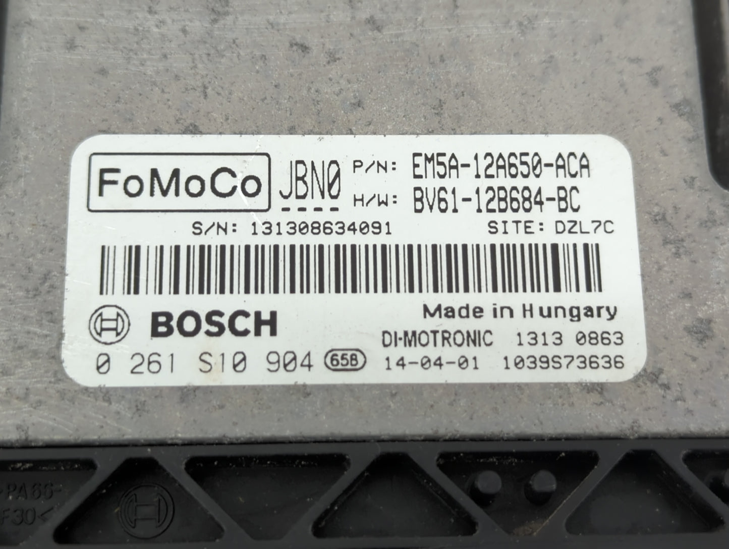 2013-2018 Ford Focus PCM Engine Control Computer ECU ECM PCU OEM P/N:EM5A-12A650-ACA BV61-12B684-BC Fits OEM Used Auto Parts