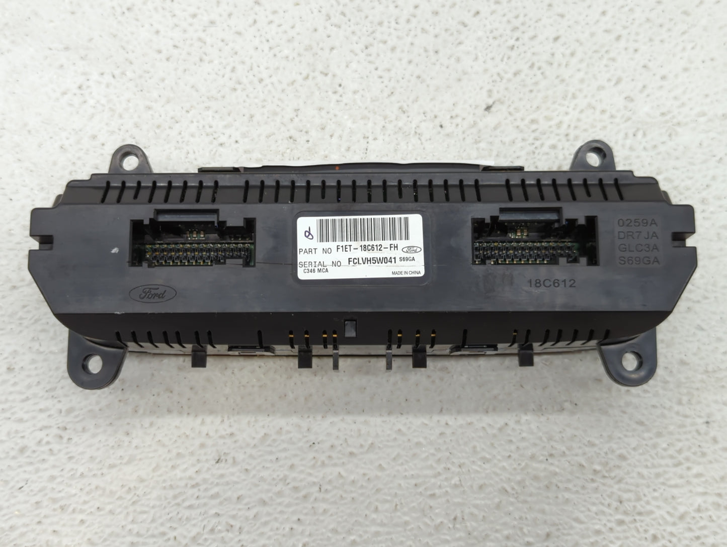 2015-2018 Ford Focus Climate Control Module Temperature AC/Heater Replacement P/N:F1ET-18C612-FH Fits Fits 2015 2016 2017 20