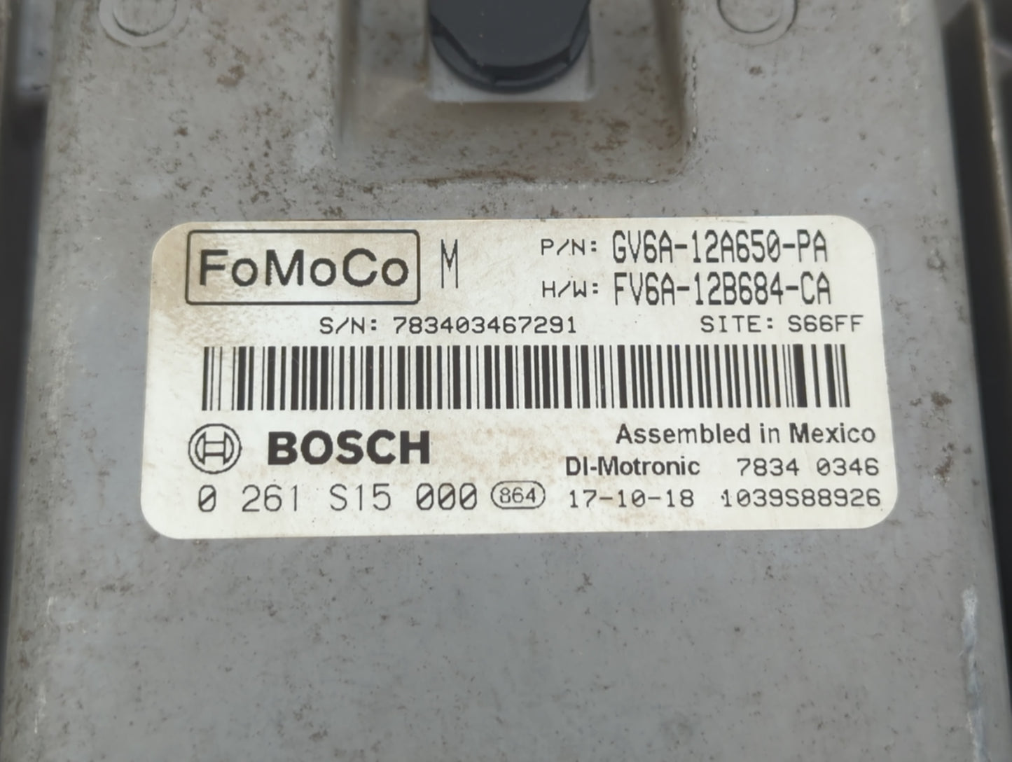 2016-2018 Ford Focus PCM Engine Control Computer ECU ECM PCU OEM P/N:FV6A-12B684-CA GV6A-12A650-PA Fits Fits 2016 2017 2018 
