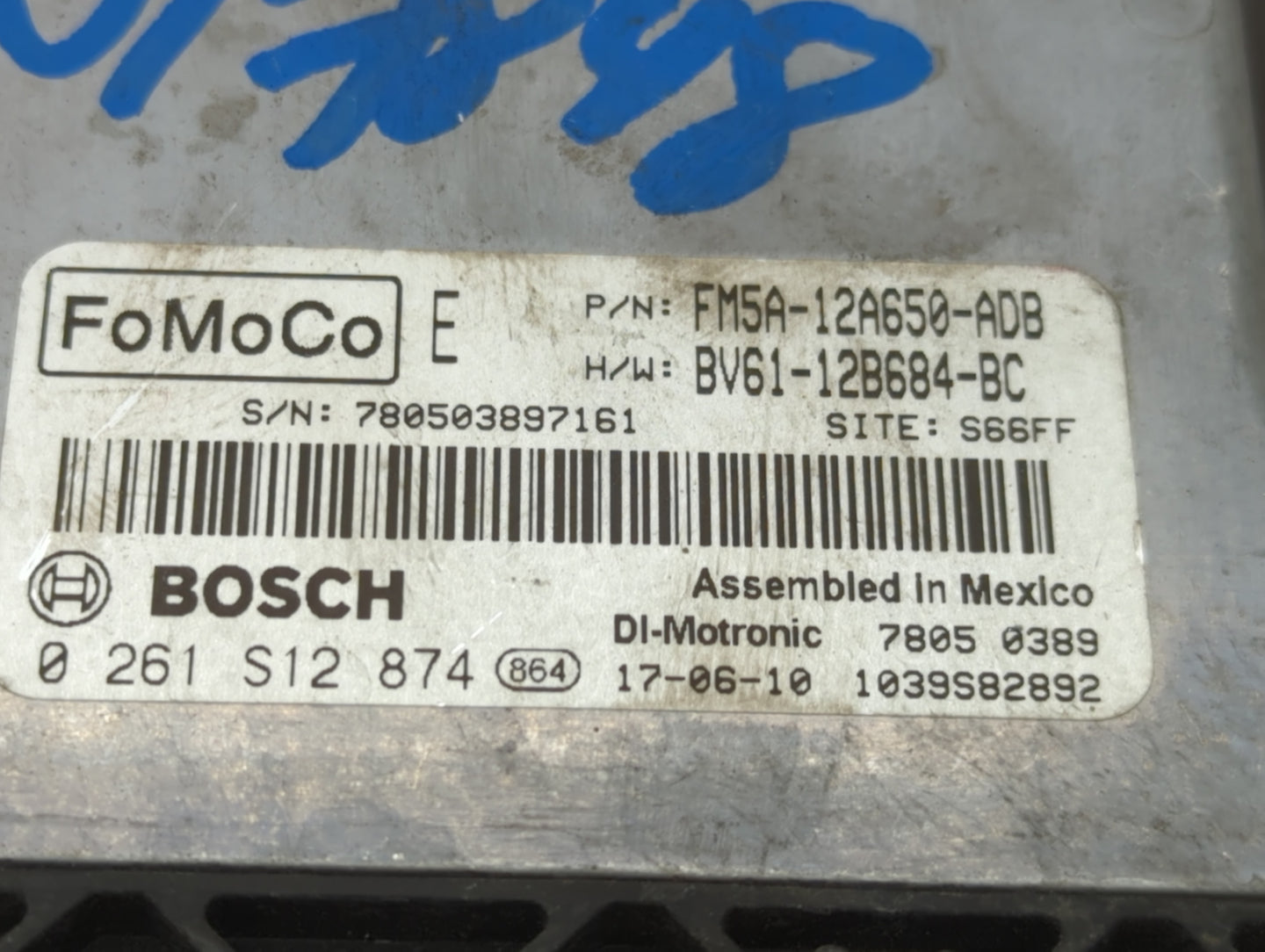2013-2018 Ford Focus PCM Engine Control Computer ECU ECM PCU OEM P/N:FM5A-12A650-ADB Fits Fits 2013 2014 2015 2016 2017 2018
