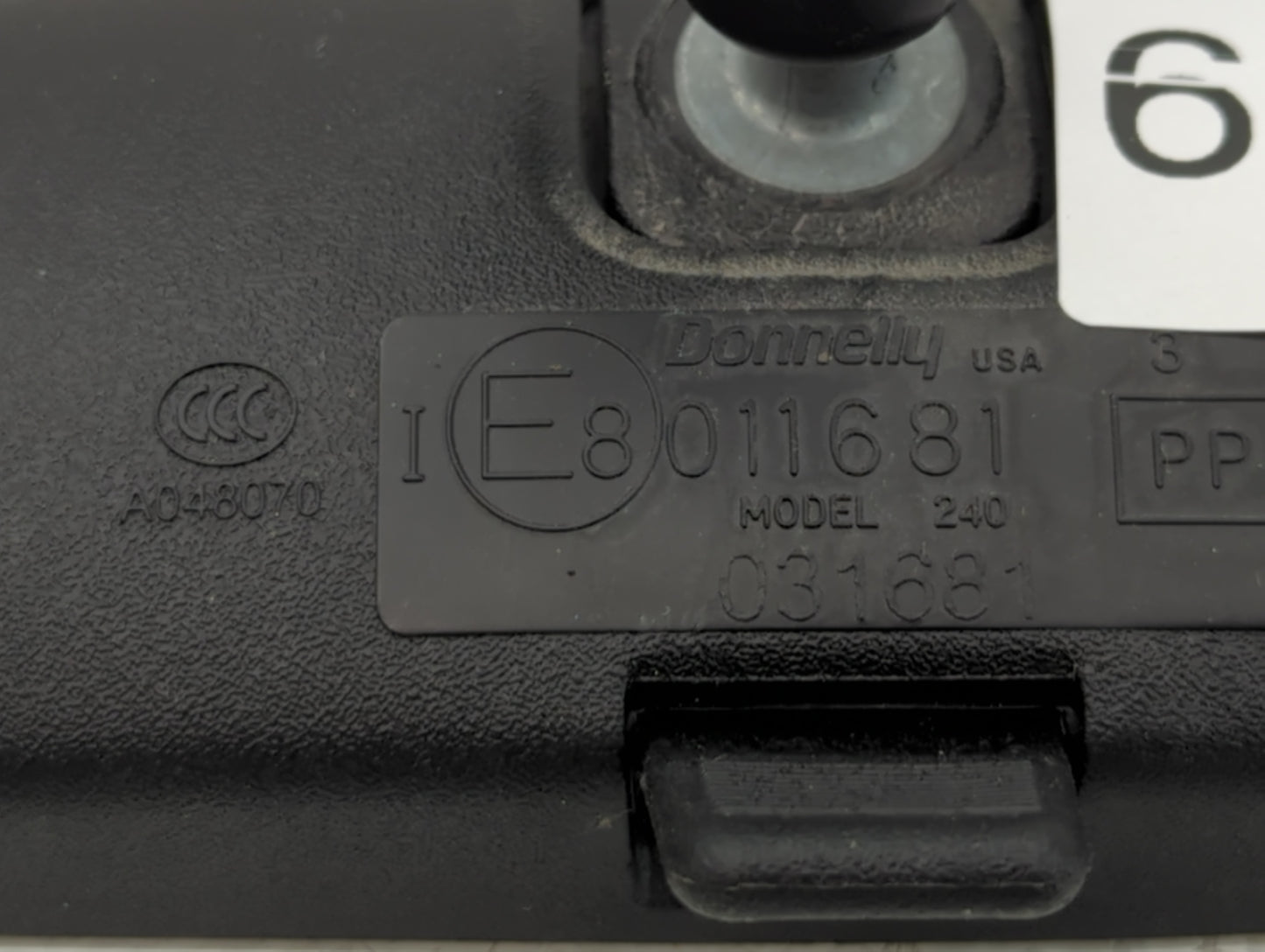 2010-2018 Ford Focus Interior Rear View Mirror Replacement OEM P/N:E8011681 Fits OEM Used Auto Parts - Oemusedautoparts1.com