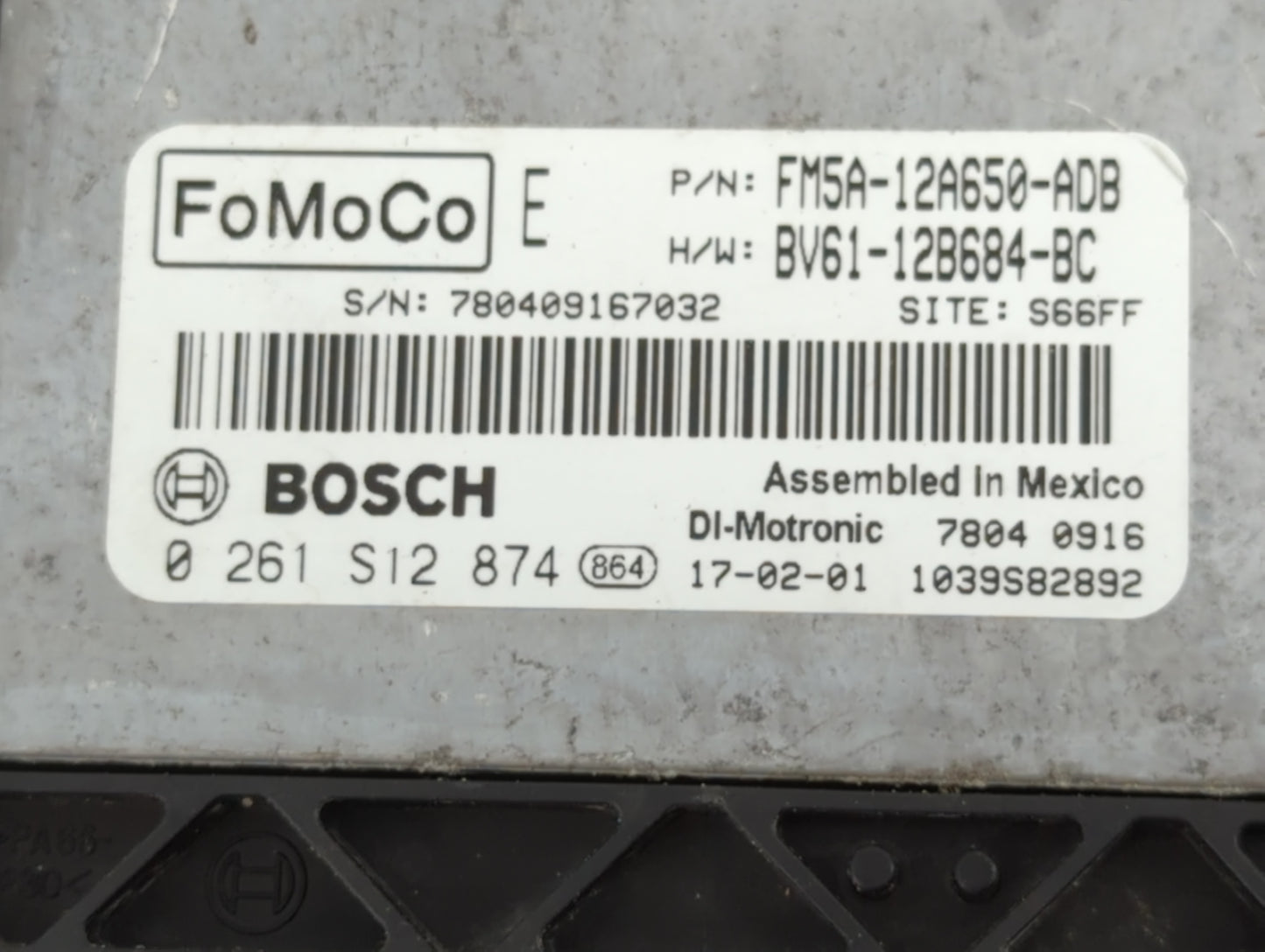 2013-2018 Ford Focus PCM Engine Control Computer ECU ECM PCU OEM P/N:BV61-12B684-BC FM5A-12A650-ADB Fits OEM Used Auto Parts