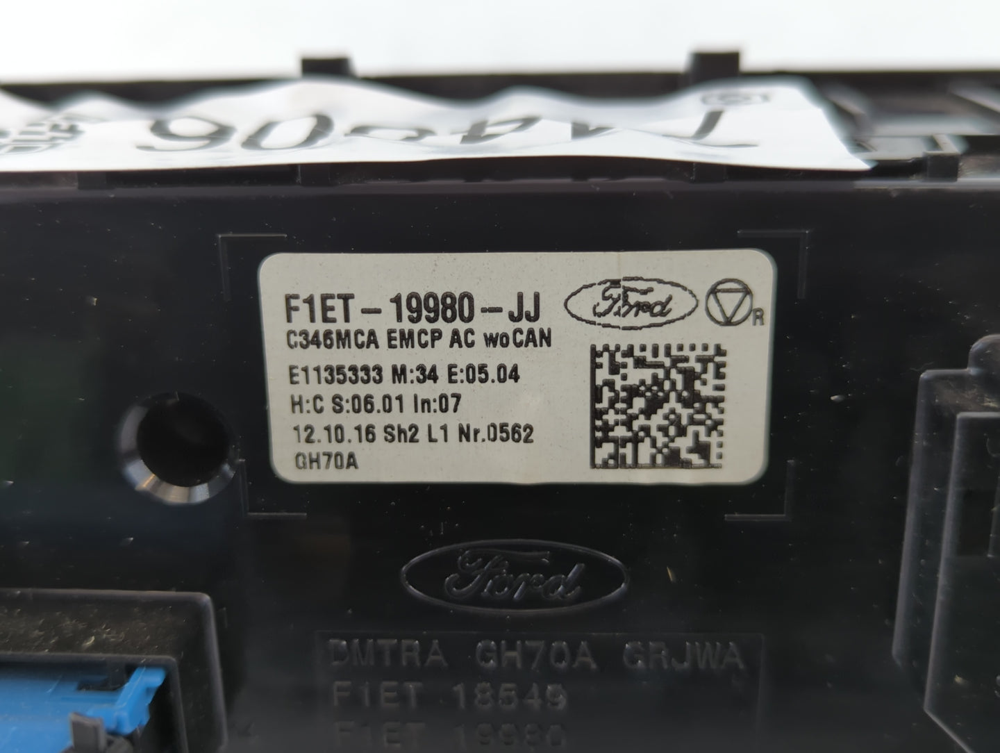2015-2018 Ford Focus Climate Control Module Temperature AC/Heater Replacement P/N:F1ET-19980-JJ Fits Fits 2015 2016 2017 201