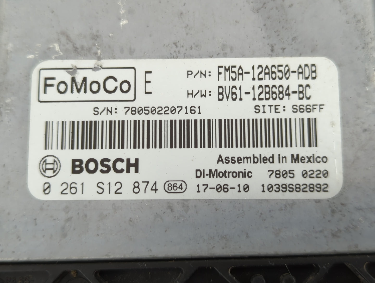 2013-2018 Ford Focus PCM Engine Control Computer ECU ECM PCU OEM P/N:0 261 S12 874 BV61-12B684-BC Fits OEM Used Auto Parts -