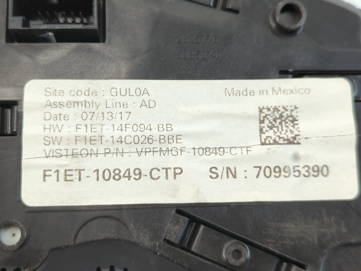 2017-2018 Ford Focus Instrument Cluster Speedometer Gauges P/N:F1ET-10849-CTP Miles: Fits Fits 2017 2018 OEM Used Auto Parts