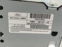 2017-2018 Ford Focus Radio AM FM Cd Player Receiver Replacement P/N:FM5T-19C107-JG Fits Fits 2017 2018 OEM Used Auto Parts -