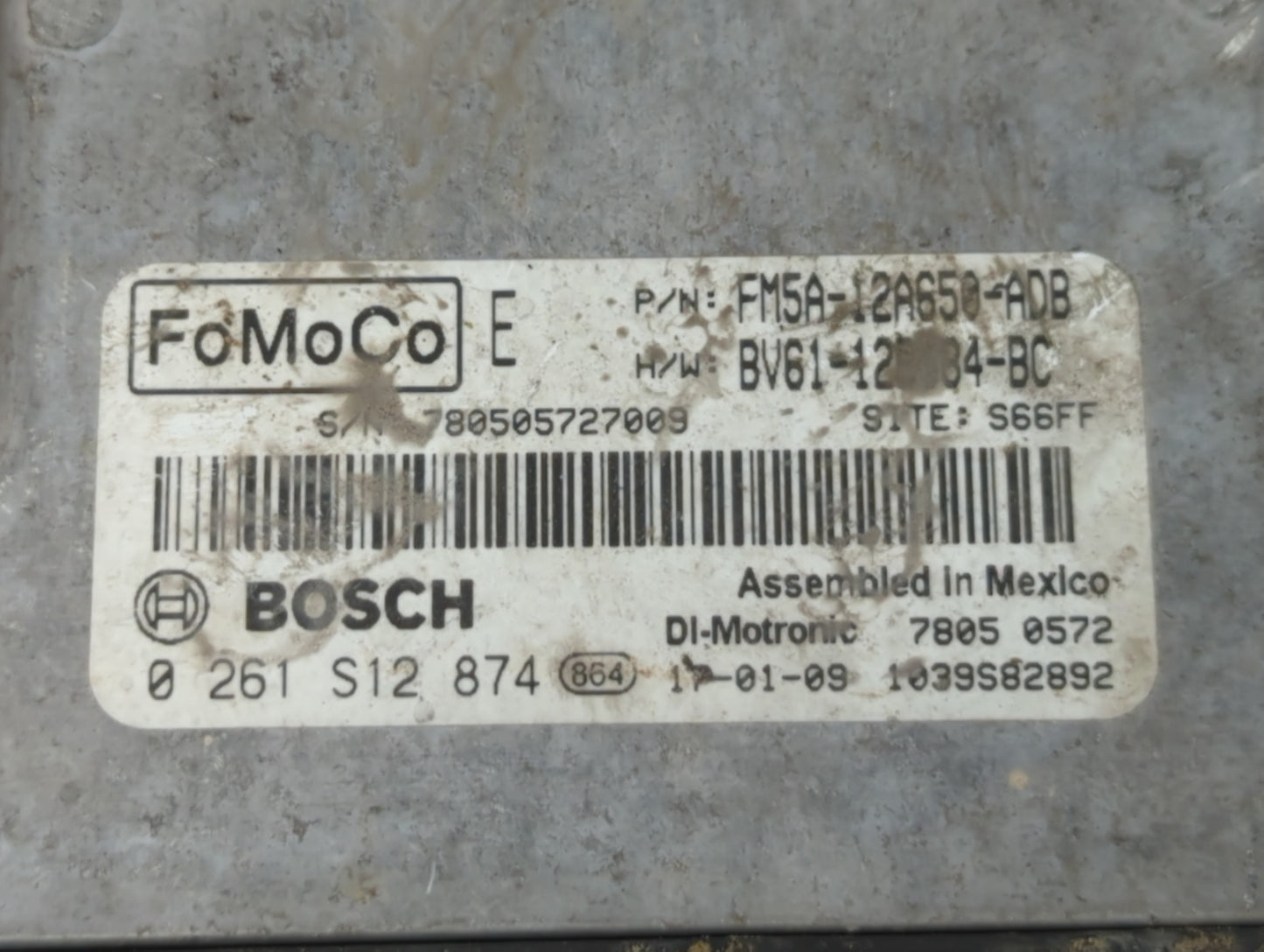 2013-2018 Ford Focus PCM Engine Control Computer ECU ECM PCU OEM P/N:BV61-12B684-BC FM5A-12A650-ADB Fits OEM Used Auto Parts