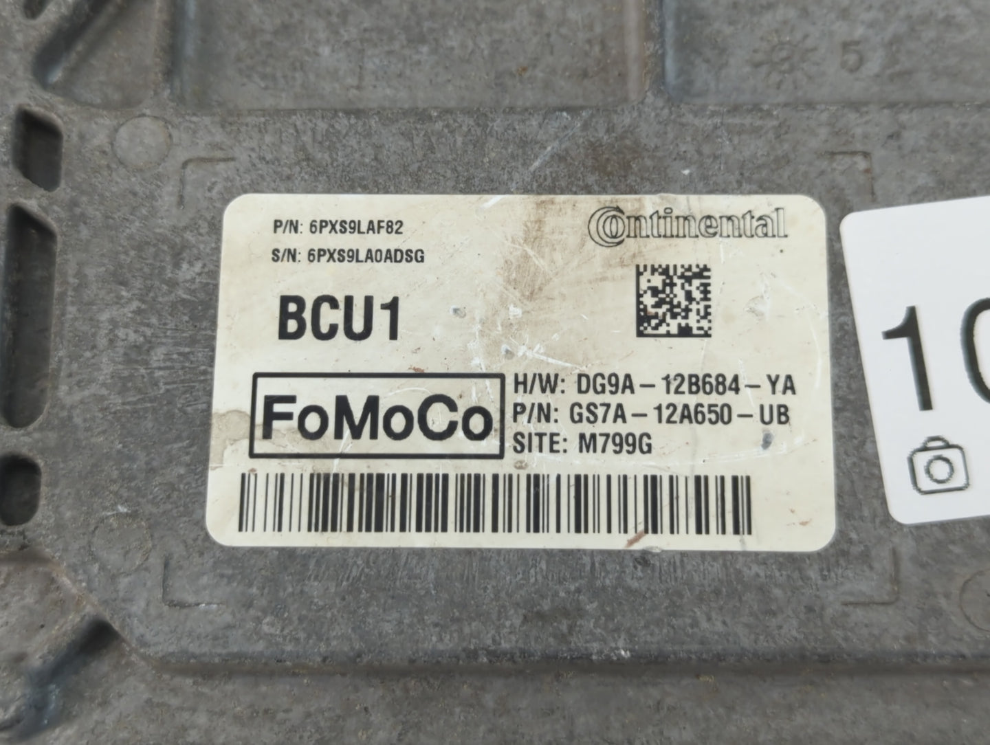 2014-2016 Ford Fusion PCM Engine Control Computer ECU ECM PCU OEM P/N:GS7A-12A650-UB Fits Fits 2014 2015 2016 OEM Used Auto 