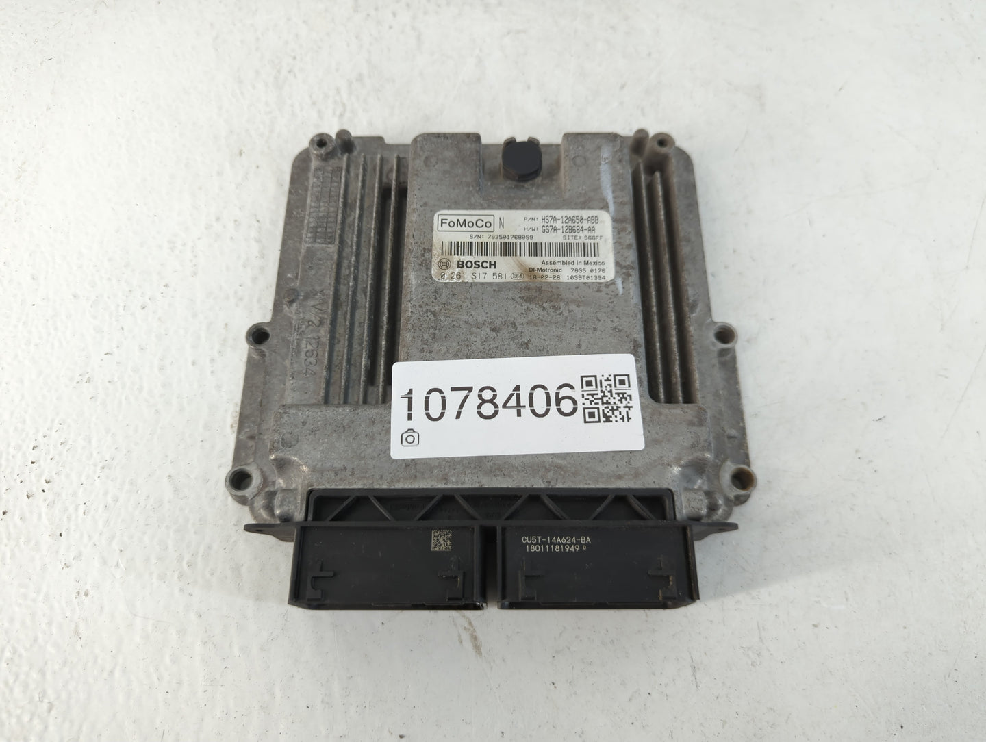 2017-2019 Ford Fusion PCM Engine Control Computer ECU ECM PCU OEM P/N:GS7A-12B684-AA HS7A-12A650-ABB Fits Fits 2017 2018 201