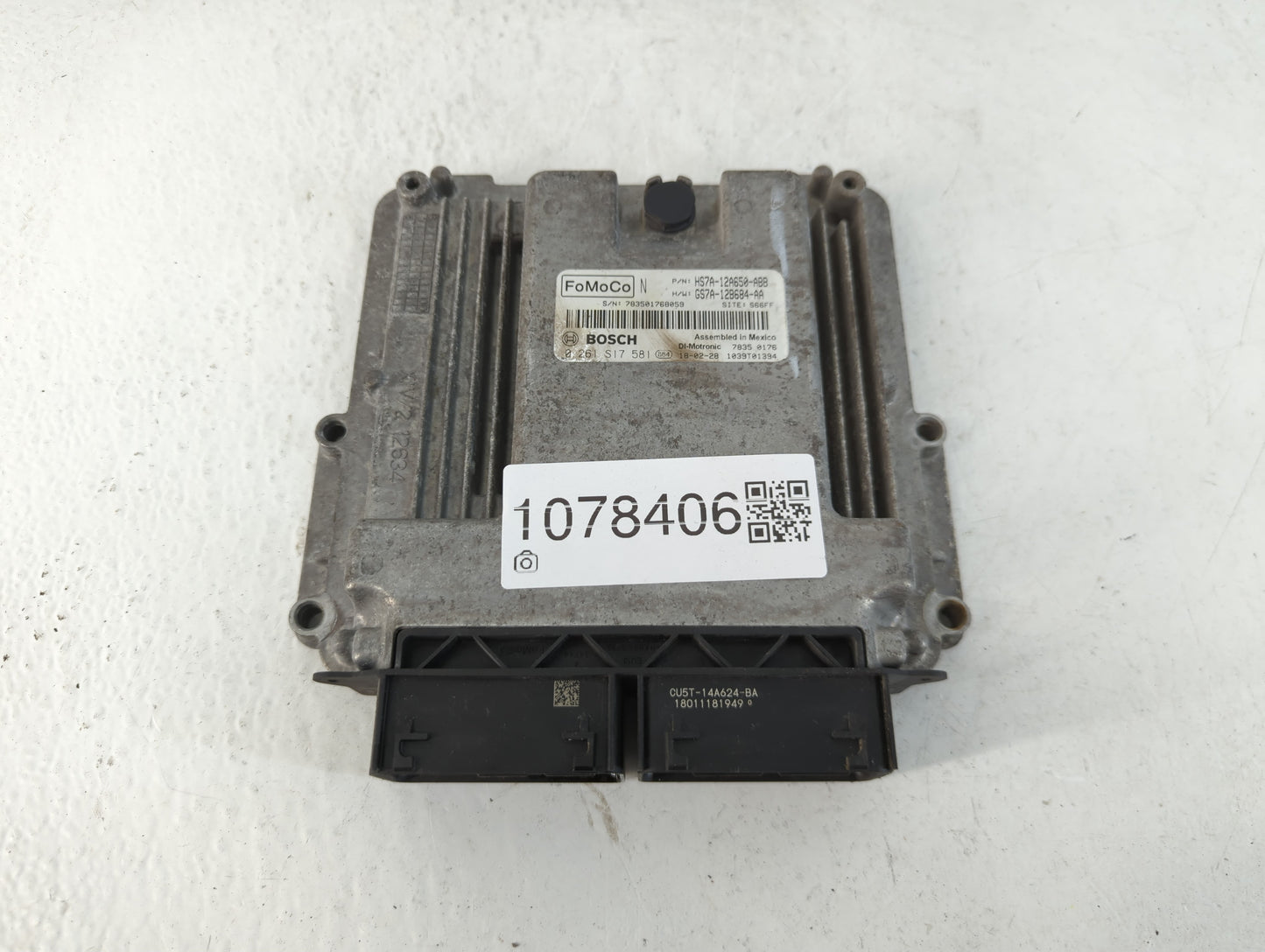 2017-2019 Ford Fusion PCM Engine Control Computer ECU ECM PCU OEM P/N:GS7A-12B684-AA HS7A-12A650-ABB Fits Fits 2017 2018 201