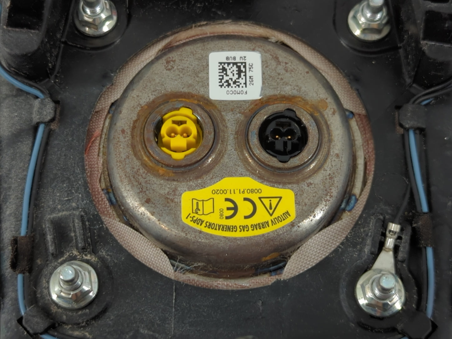 2017-2019 Ford Fusion Air Bag Driver Left Steering Wheel Mounted P/N:HS73 78043B13 AE3 Fits Fits 2017 2018 2019 OEM Used Aut