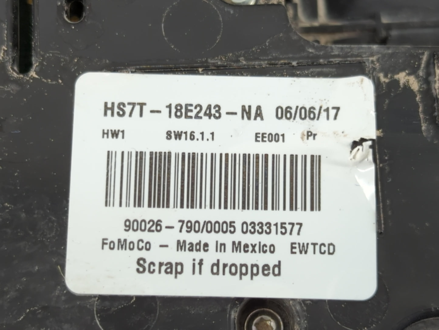 2017-2020 Ford Fusion Radio AM FM Cd Player Receiver Replacement P/N:HS7T-18E243-NA Fits Fits 2017 2018 2019 2020 OEM Used A